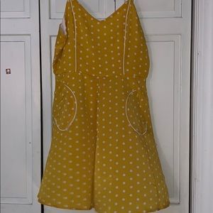 Vintage Style Yellow polka dot dress